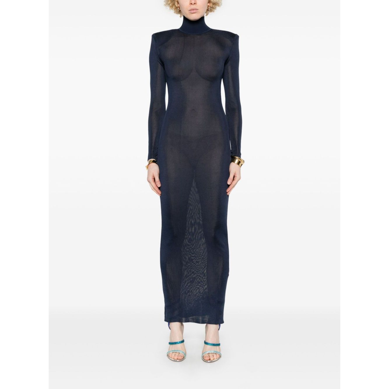 Self-Portrait knitted maxi dress
