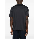 Emporio Armani jersey T-shirt with all-over flocked logo lettering EM000787AF12916FC176-P25