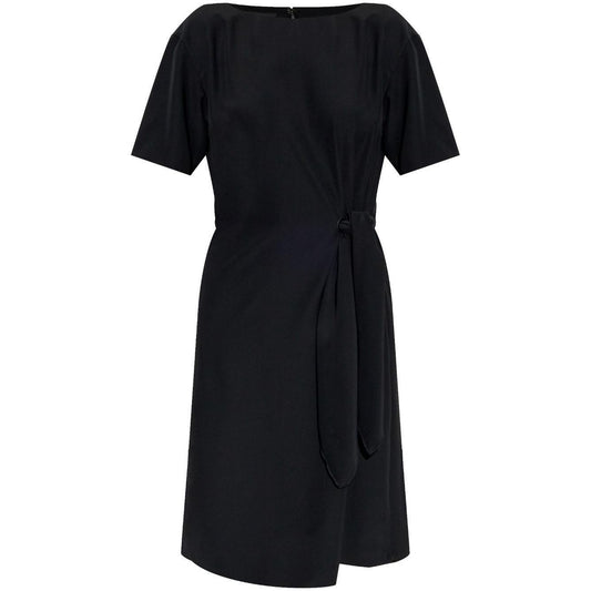 Emporio Armani midi dress with waist knot EW001538TE14039UC001-P25