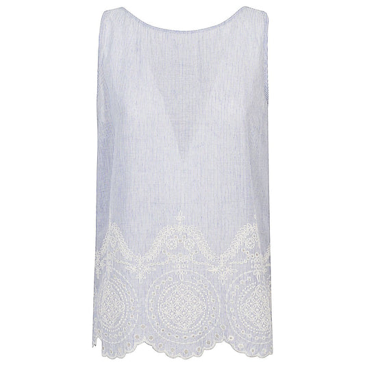 Front Street Top Clear Blue