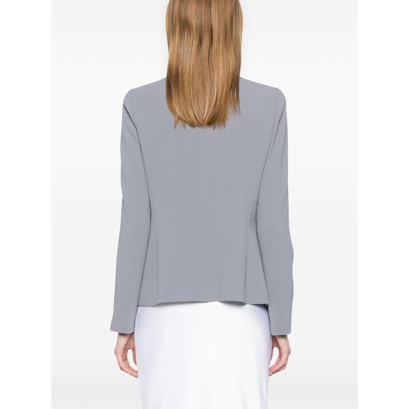 Emporio Armani Jacket in fluid woven fabric with pleats EW000850AF12514U8047-P25