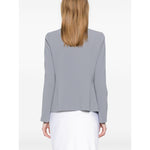 Emporio Armani Jacket in fluid woven fabric with pleats EW000850AF12514U8047-P25