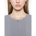 Emporio Armani Jacket in fluid woven fabric with pleats EW000850AF12514U8047-P25