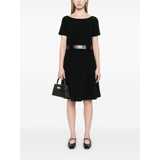 Emporio Armani Ottoman-jersey belted dress EW000632AF12364UC001-P25