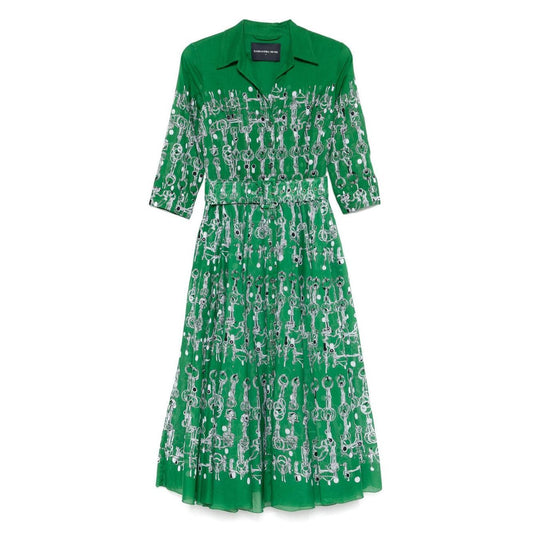 Samantha Sung Dresses Green ASTERSHIRTHORSECHAINGREEN-P25