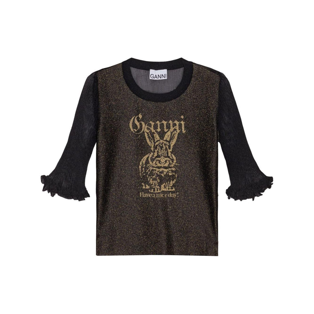 Ganni Sheer Jacquard Top K2479099-P25
