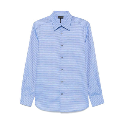Emporio Armani Shirts Clear Blue