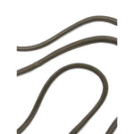 Furling By Giani Filo leather belt in dark khaki green with padded, rolled design and self-tie fastening, 226 cm long.