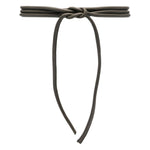 Furling By Giani Filo leather belt in dark khaki green with padded self-tie fastening, featuring a rolled design and 226cm length.