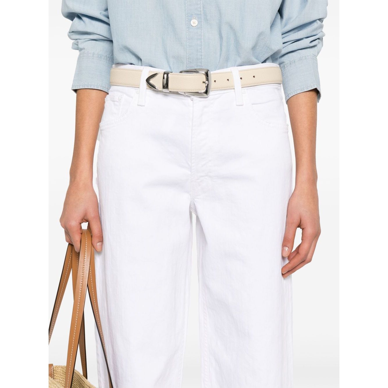 Mother Jeans White