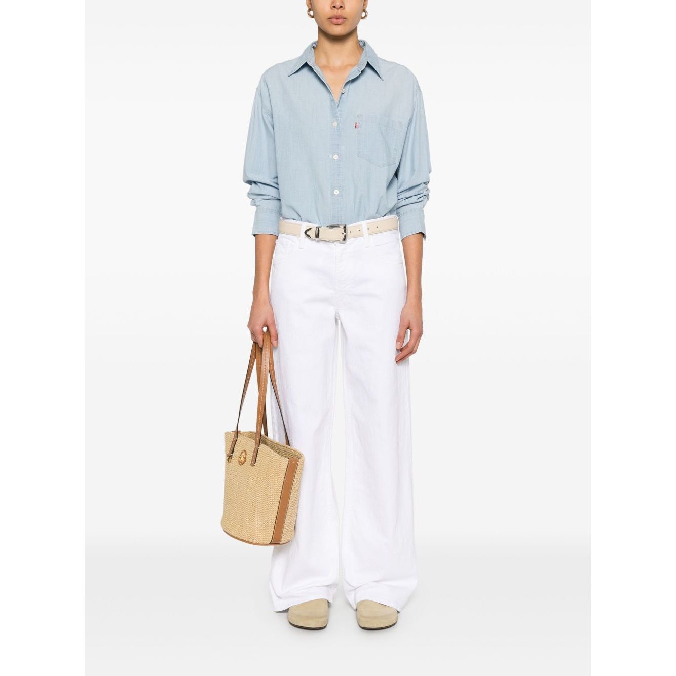 Mother Jeans White