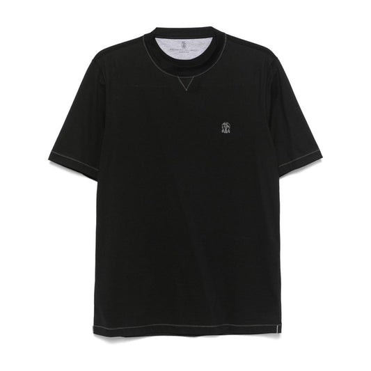 Brunello Cucinelli T-shirts and Polos Black