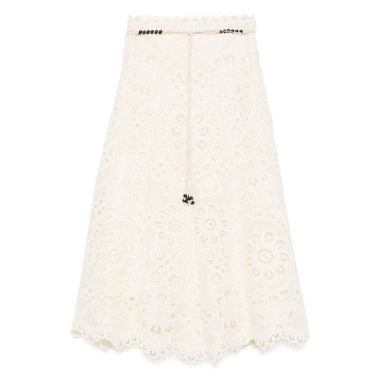 Zimmermann Rhiannon embroidered skirt