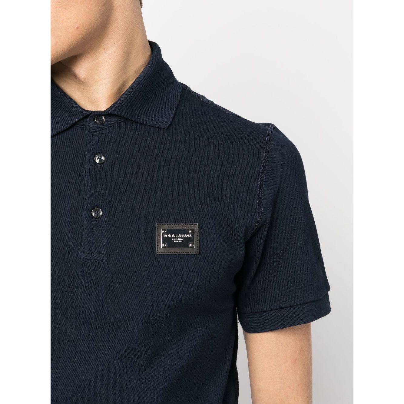 Dolce & Gabbana Logo cotton polo shirt Topwear