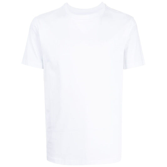 Emporio Armani T-shirts and Polos White cotton crew neck short sleeves straight hem logo t-shirt.