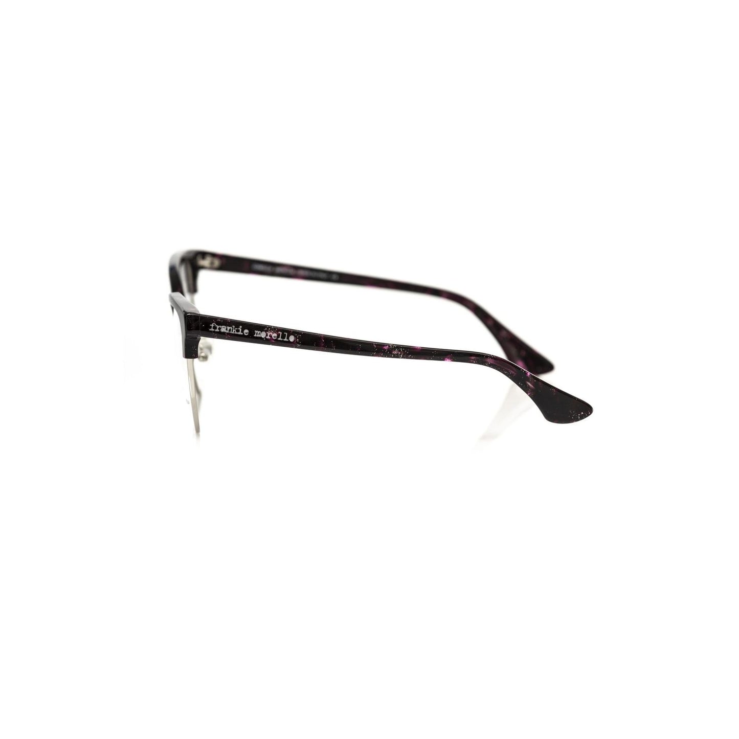 Frankie Morello Burgundy Metallic Fibre Glasses Frame