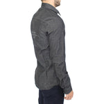 Ermanno Scervino Denim Jeans Cotton Casual Gray Stretch Shirt SIG10132- 48
