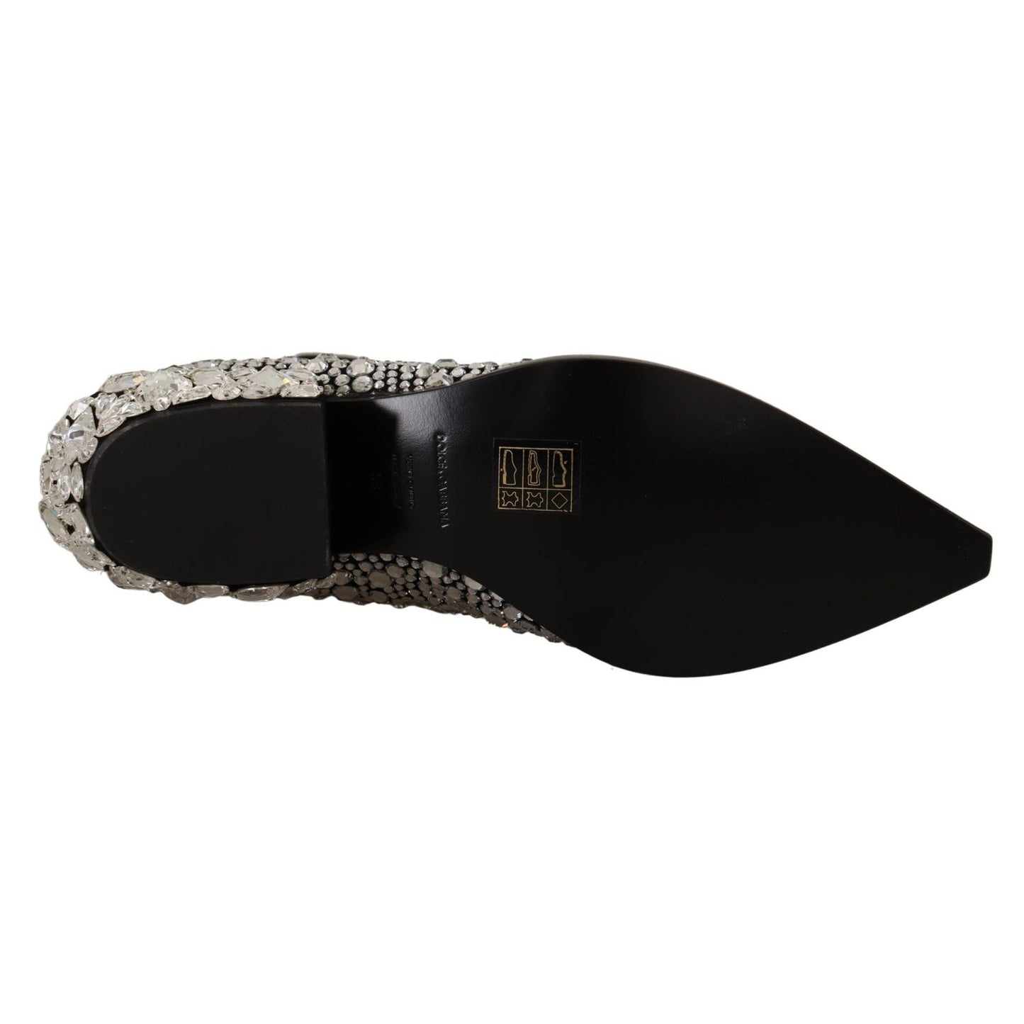 Dolce & Gabbana Black Suede Strass Crystal Cowgirl Boots