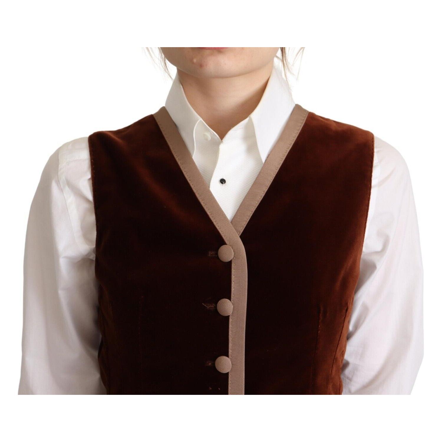 优雅波尔多天鹅绒无袖上衣