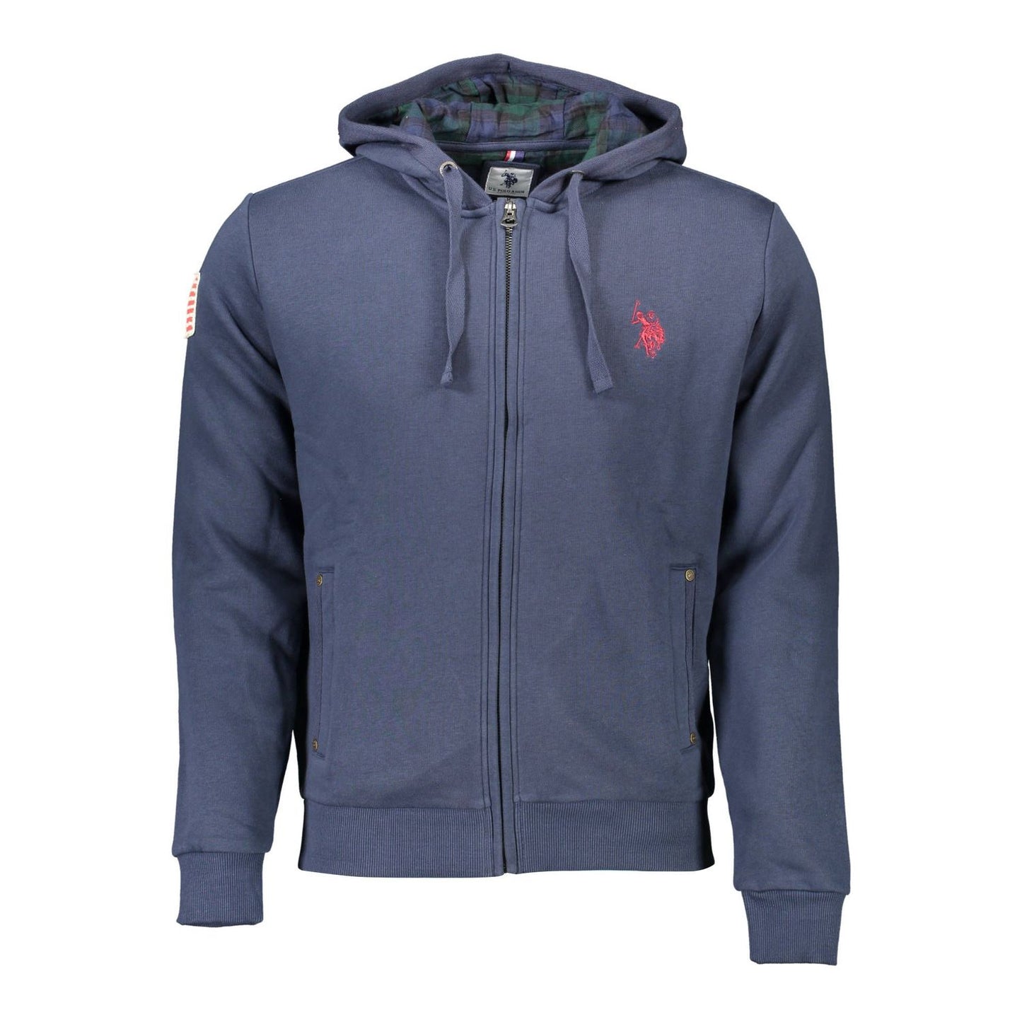 U.S. POLO ASSN. Blue Cotton Men Sweater
