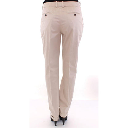 Dolce & Gabbana Beige Cotton Chinos Pants Jeans & Pants