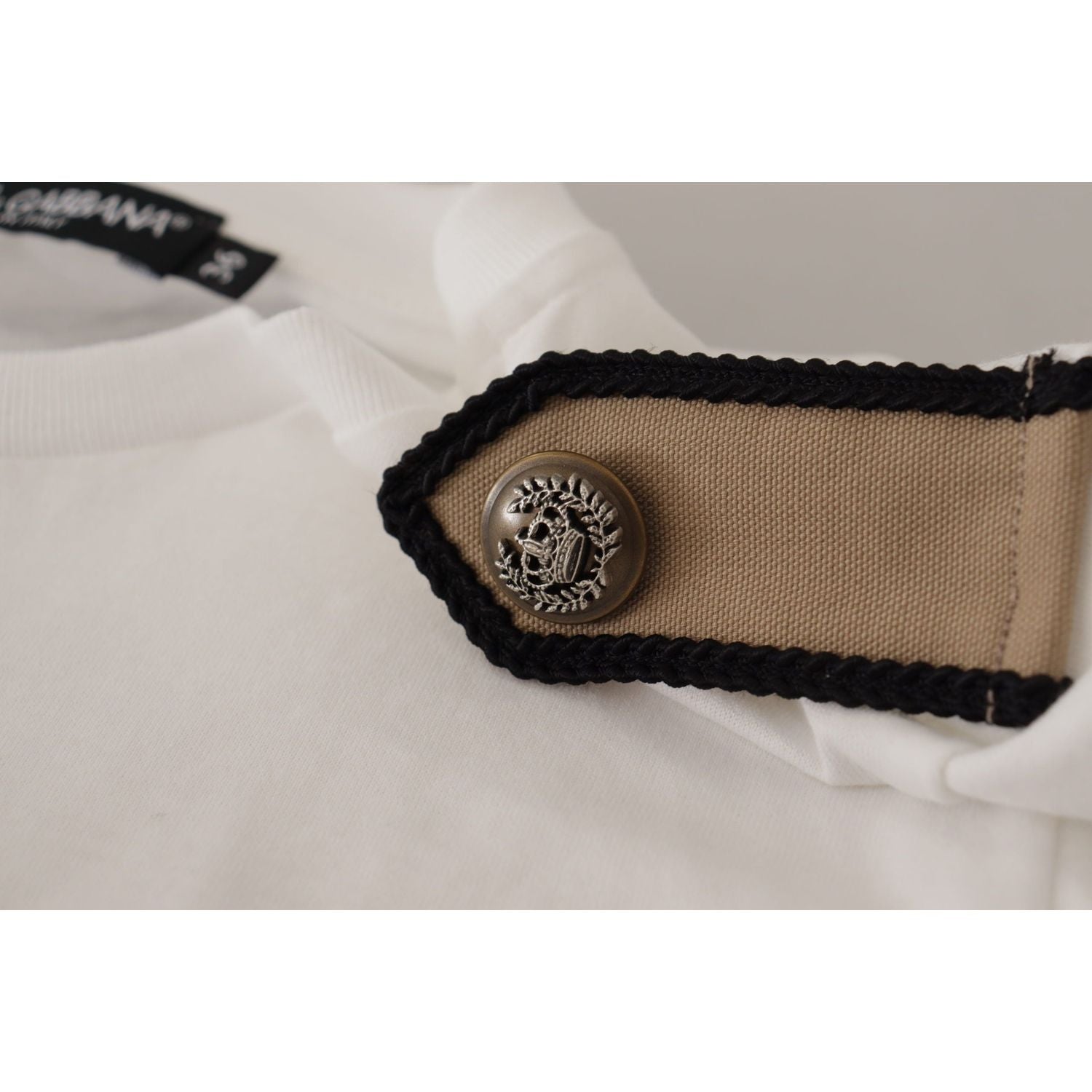 优雅花卉圆领棉质 T 恤