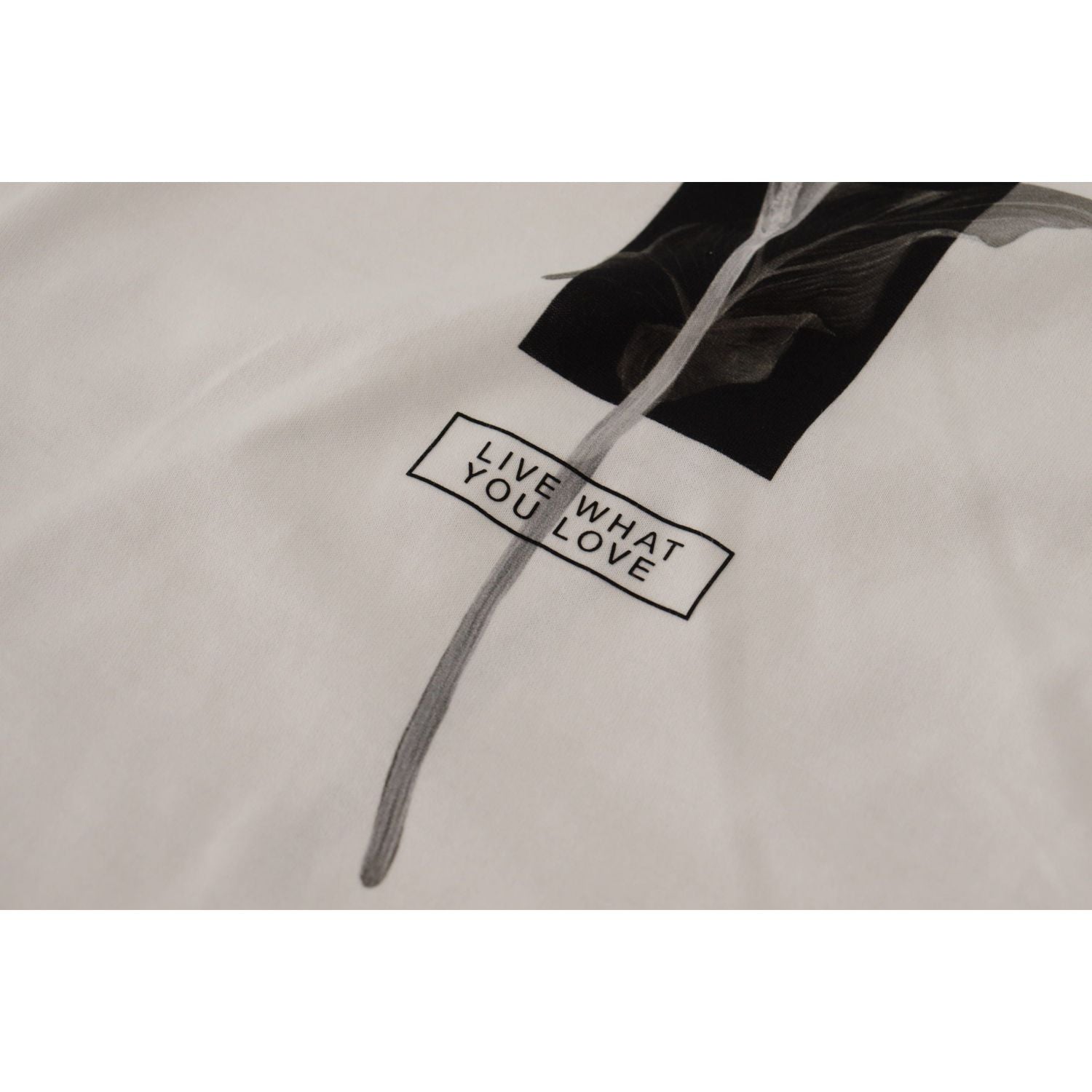 优雅花卉圆领棉质 T 恤