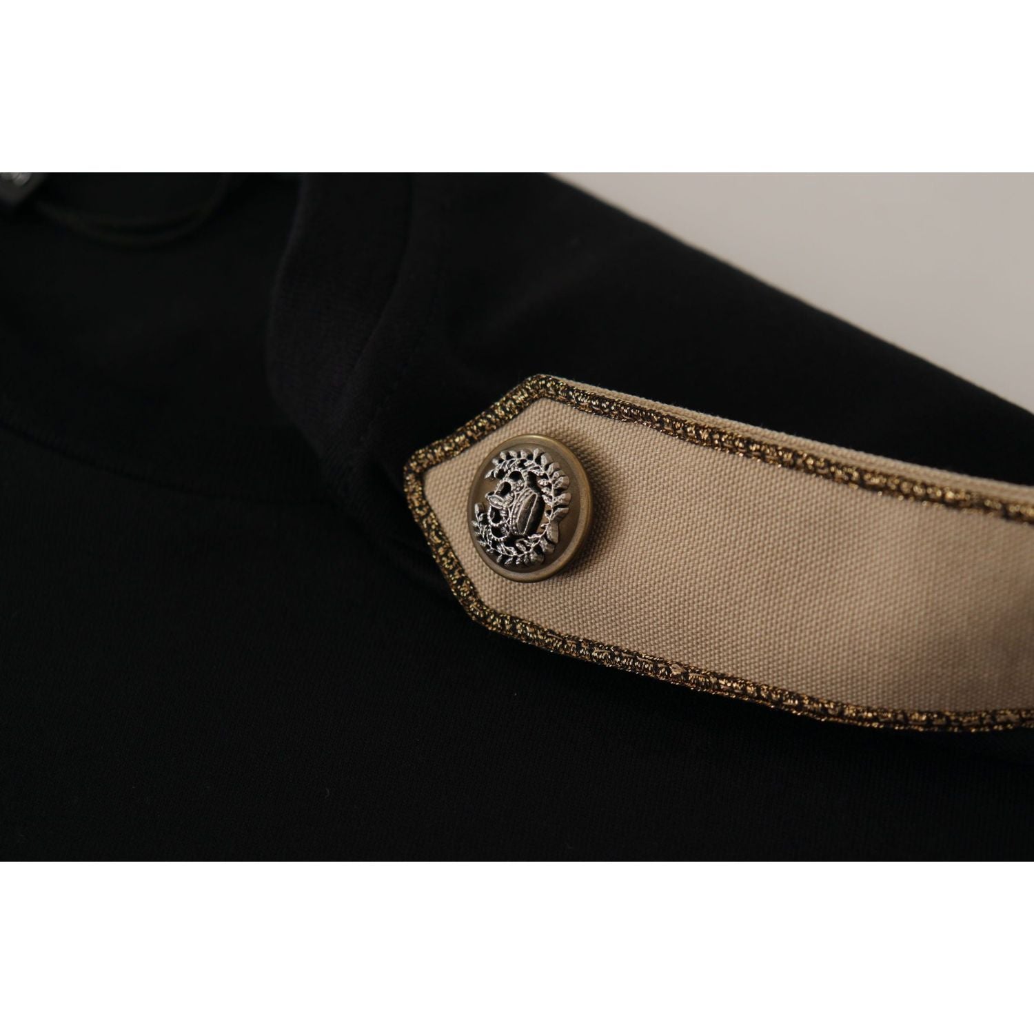 女士时尚黑色徽标棉质 T 恤