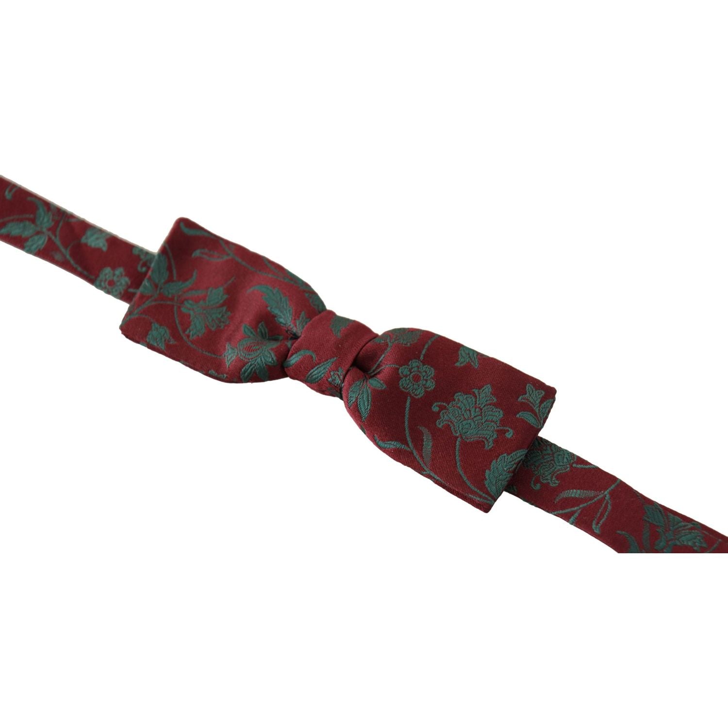 ربطة عنق أنيقة بنقوش عنابية من دولتشي آند غابانا