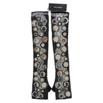 Dolce & Gabbana Sequin-Embellished Cashmere Fingerless Gloves Dolce & Gabbana Dark Slate Gray