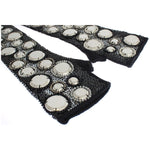 Dolce & Gabbana Sequin-Embellished Cashmere Fingerless Gloves Dolce & Gabbana Light Gray