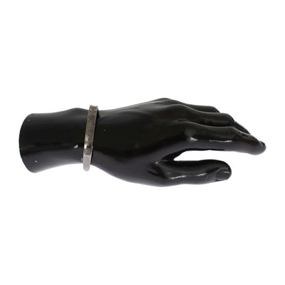 Nialaya Gray Rhodium 925 Silver Bangle Bracelet Bracelet