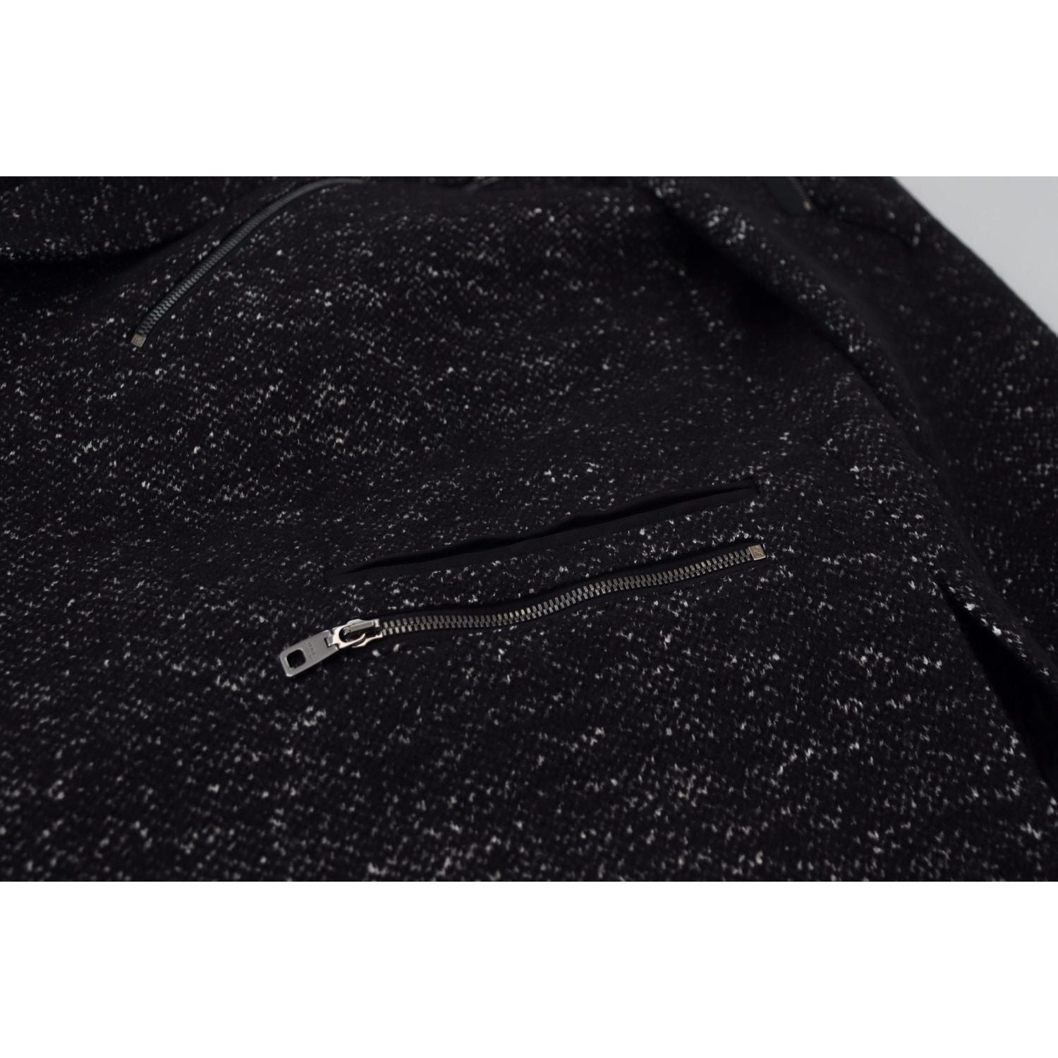 光滑图案羊毛双排扣夹克