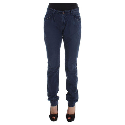 Costume National Blue Cotton Blend Denim Jeans Jeans & Pants