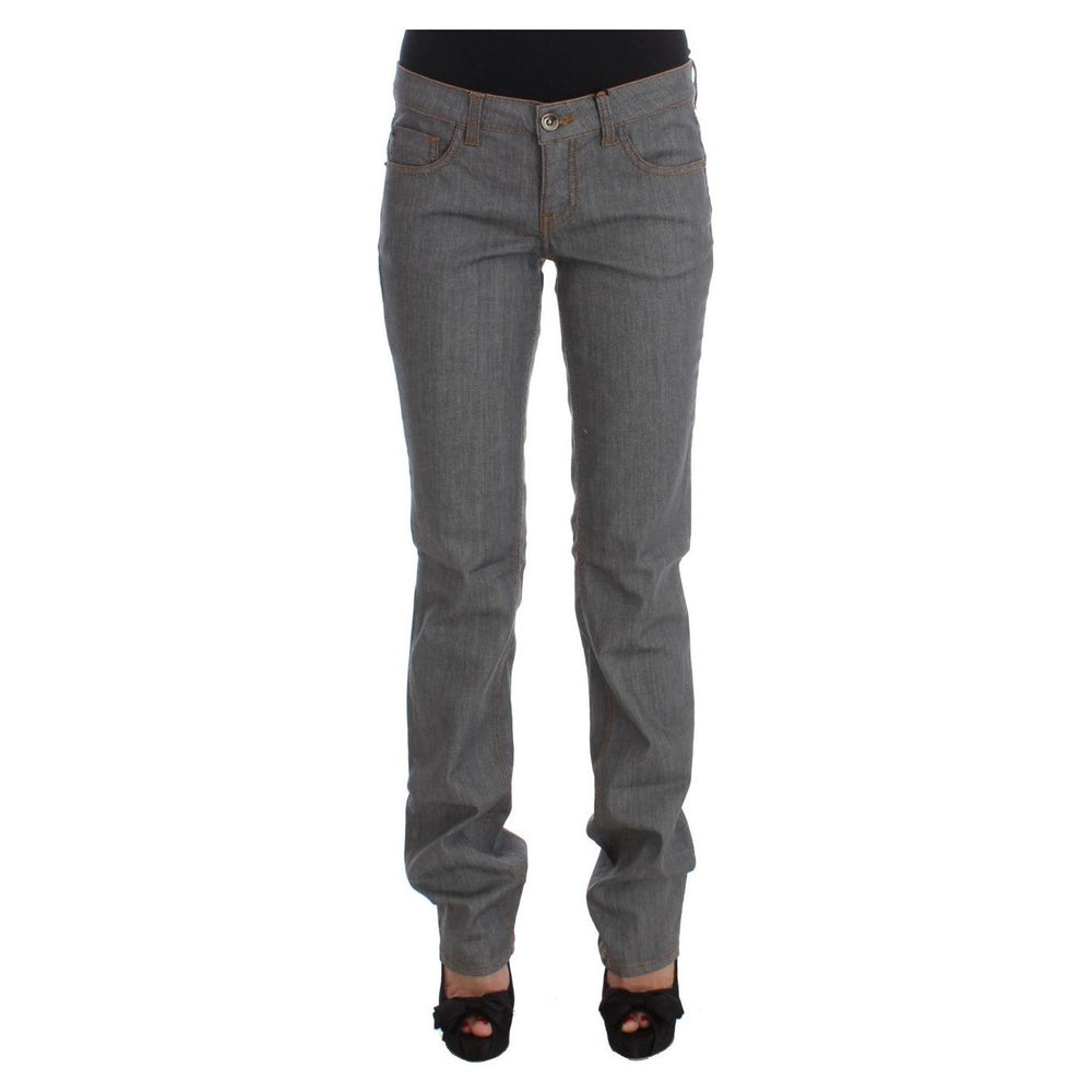 Costume National Gray Cotton Regular Fit Denim Jeans SIG30117-1