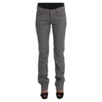 Costume National Gray Cotton Regular Fit Denim Jeans SIG30117-1