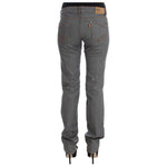 Costume National Gray Cotton Regular Fit Denim Jeans SIG30117-1