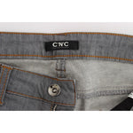 Costume National Gray Cotton Regular Fit Denim Jeans SIG30117-1