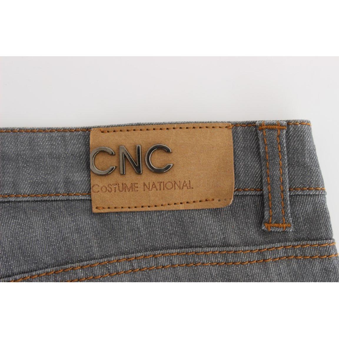 Costume National Gray Cotton Regular Fit Denim Jeans SIG30117-1