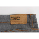 Costume National Gray Cotton Regular Fit Denim Jeans SIG30117-1