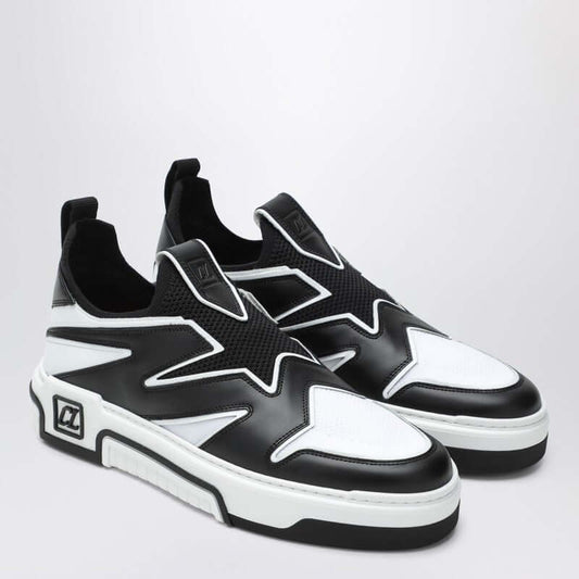 Christian Louboutin Astroflash black leather and textile sneakers