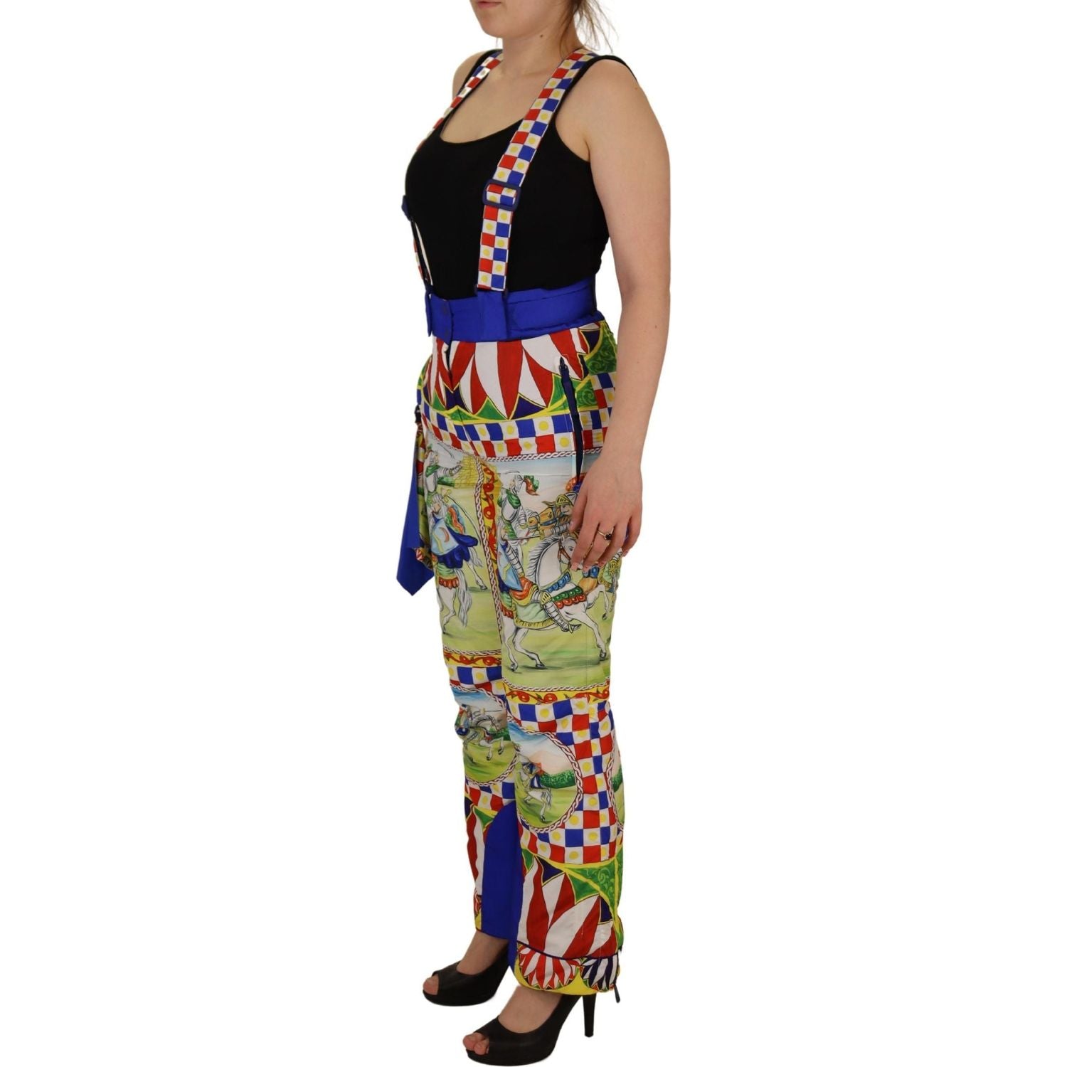 Dolce & Gabbana Multicolor Printed Snow Trouser Pants