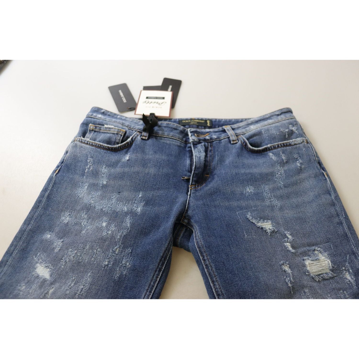 时尚低腰紧身牛仔裤