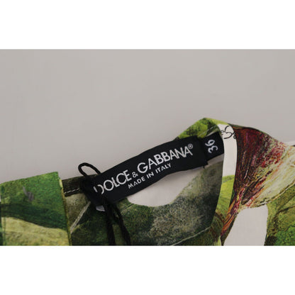 Dolce & Gabbana Crew-neck Cotton Top Blouse Fruit T-shirt