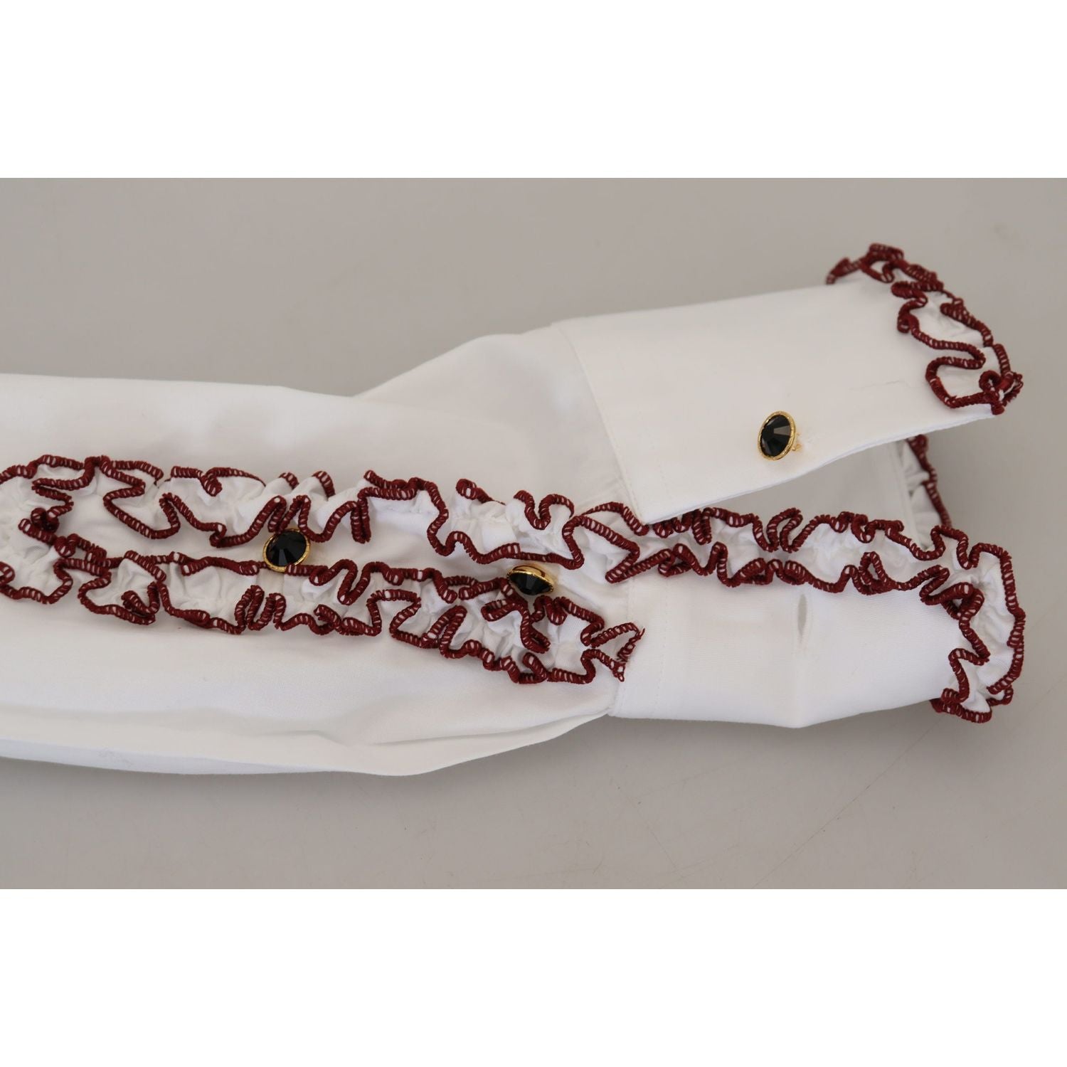 优雅白色棉质 Polo 衫