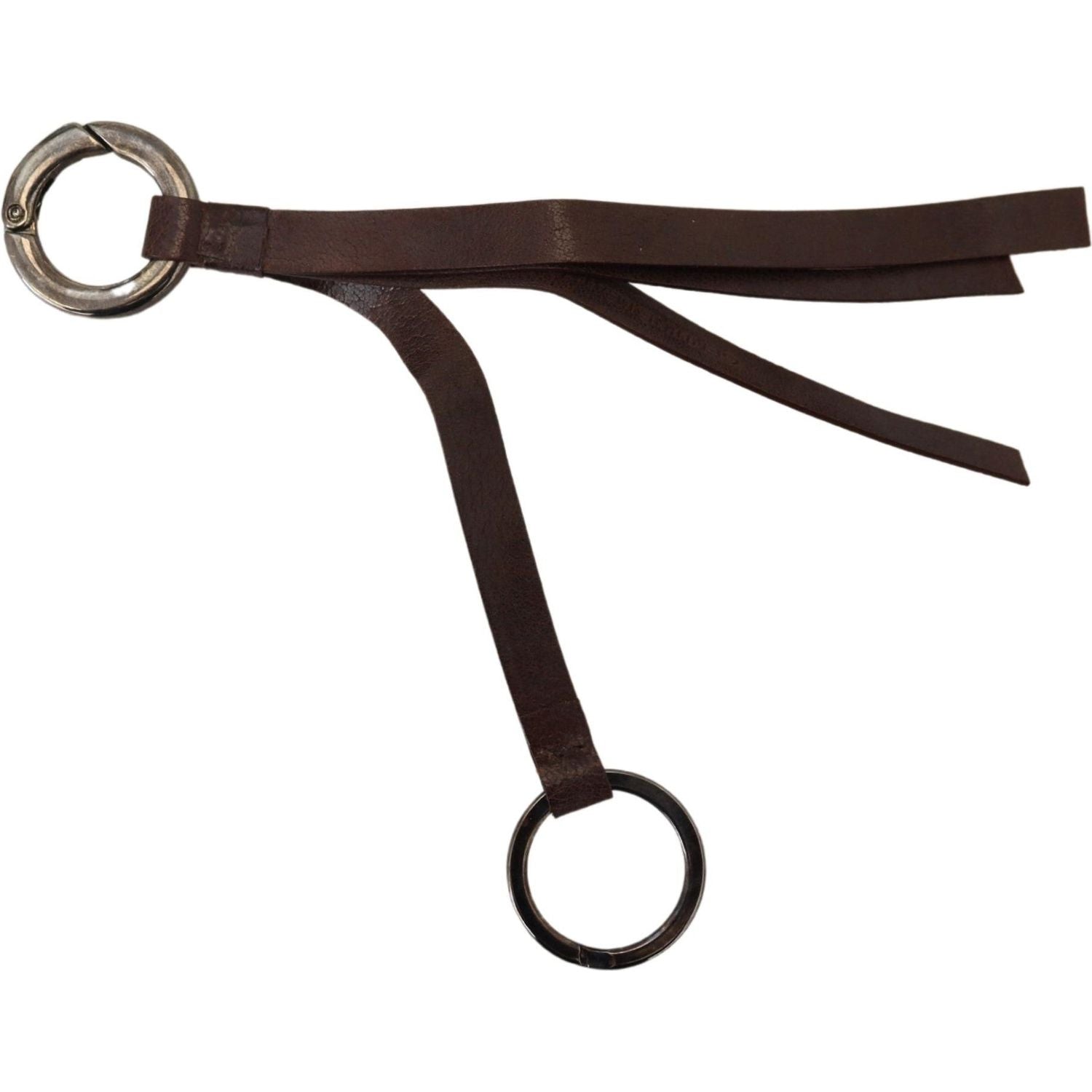 سلسلة مفاتيح أنيقة من النحاس والجلد من زي وطني