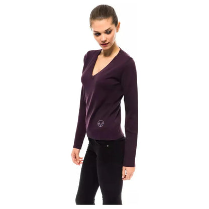 Montana Blu Purple Wool Women's Sweater