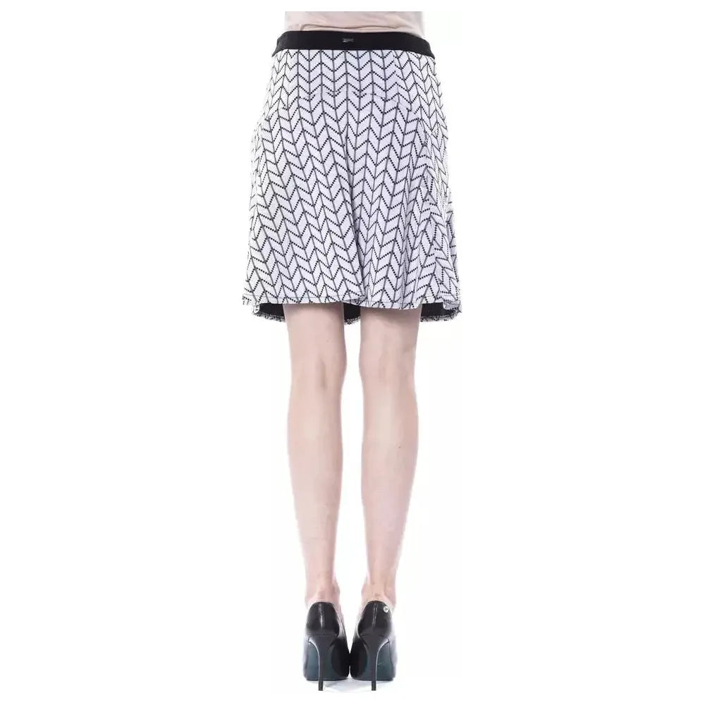 BYBLOS Black Marabou Women Skirt