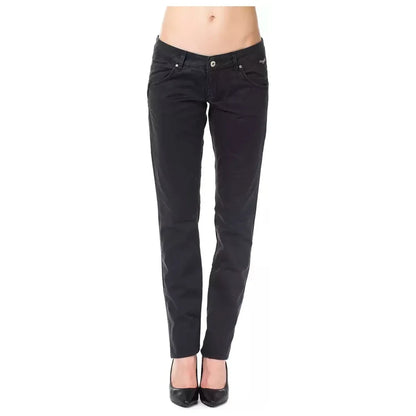 Ungaro Fever Blue Cotton Women's Pant