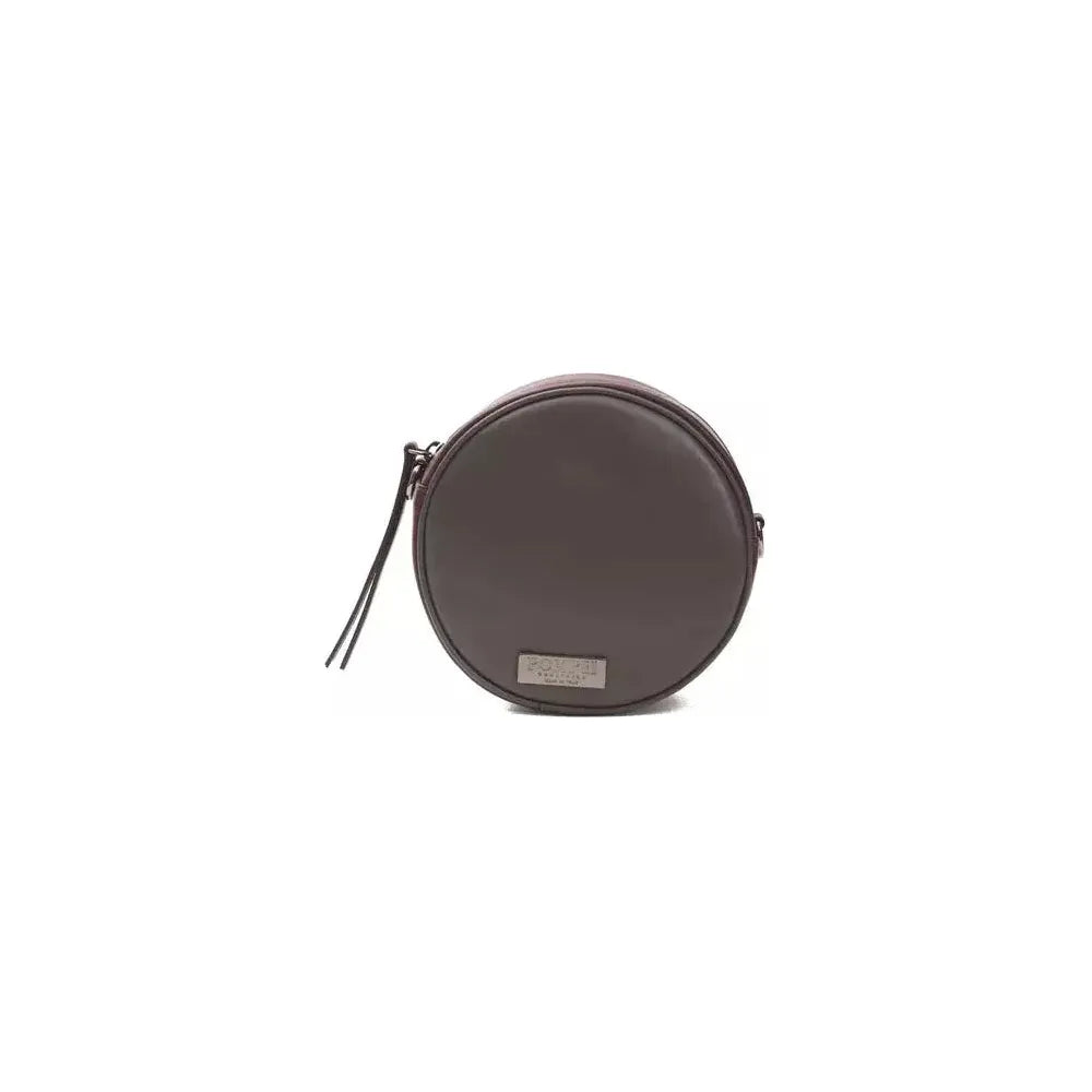 别致的勃艮第色椭圆形斜挎包